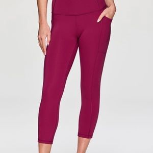 RBX Mauve Cropped Capri Leggings